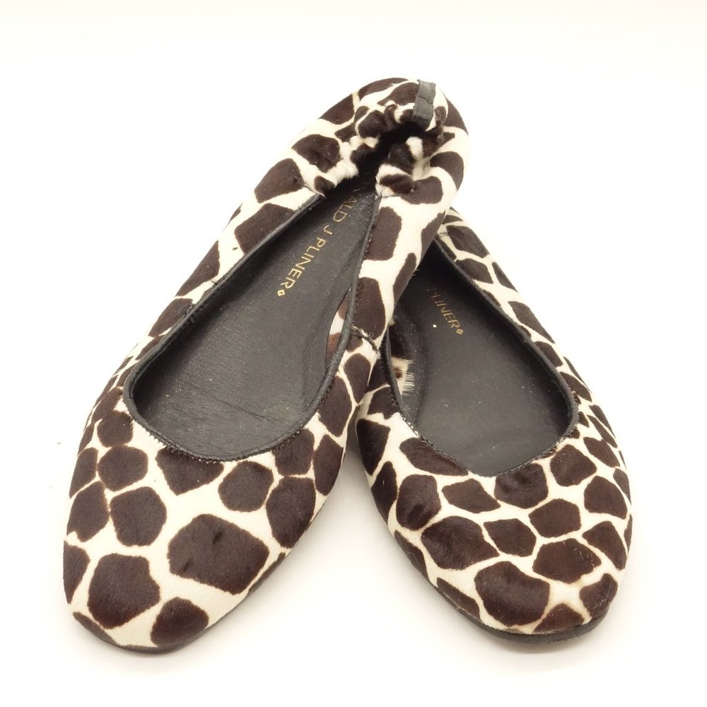 DONALD J PLINER Ballet Flats Giraffe Print Shoes
